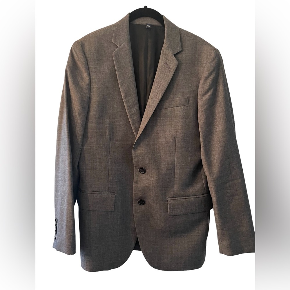 Mens suit by JCrew with pants and tie grey - Picture 2 of 8